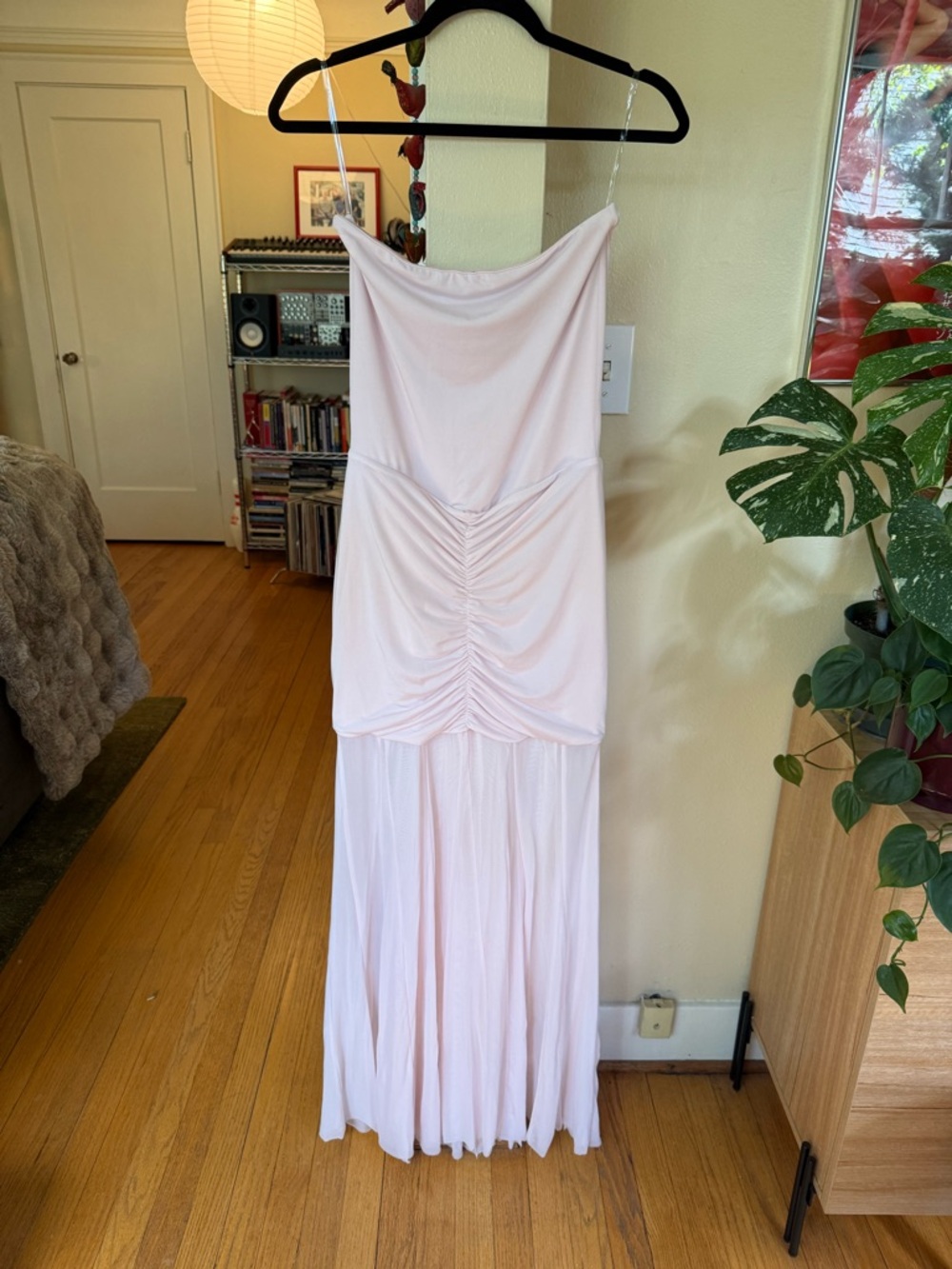 Meshki Baby Pink Caspian Maxi Dress